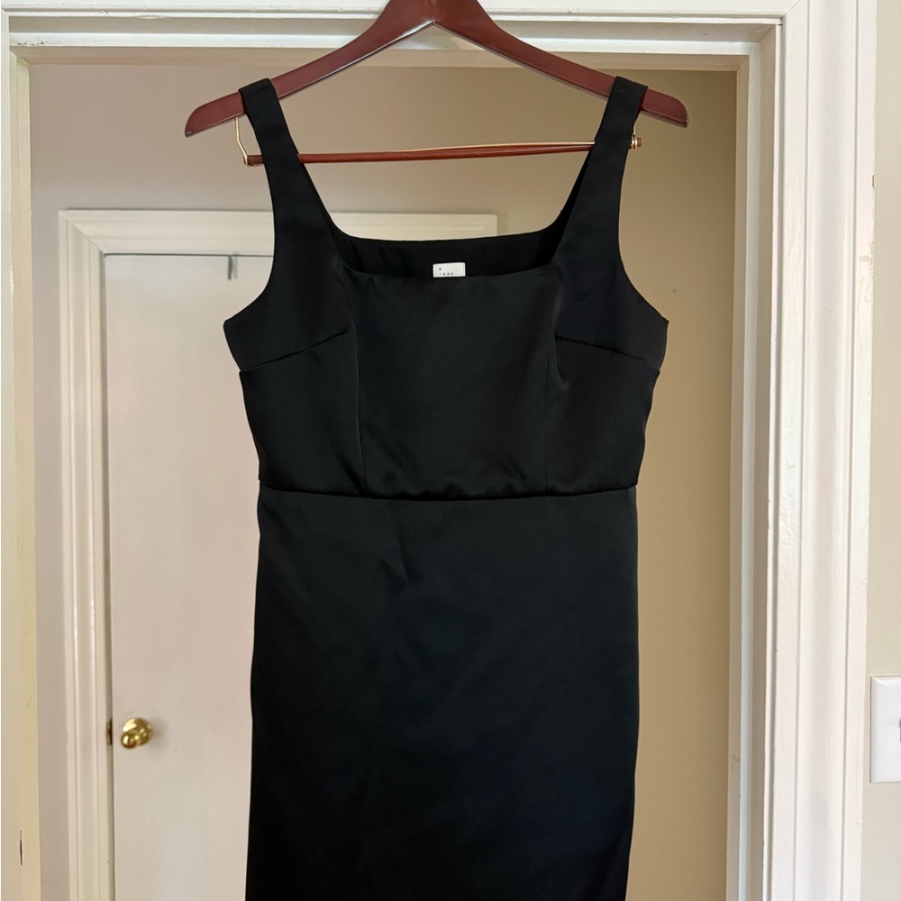 Black Silk Mini Dress